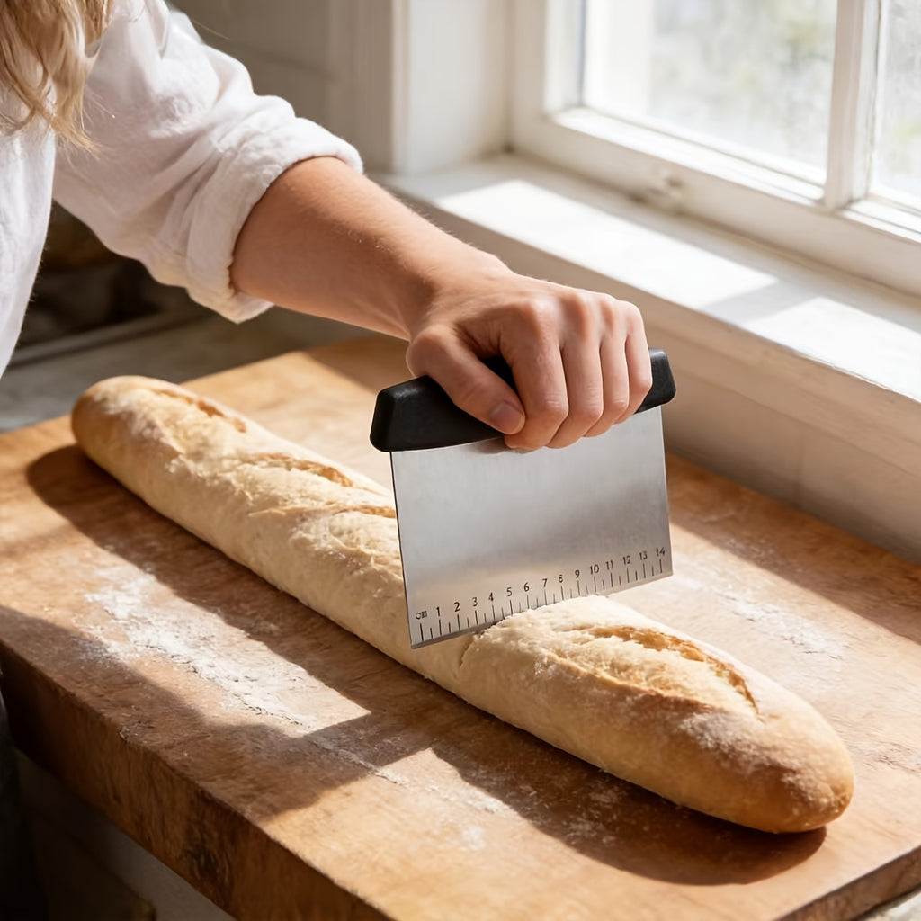 stainless steel scraper dough cutter   spatula