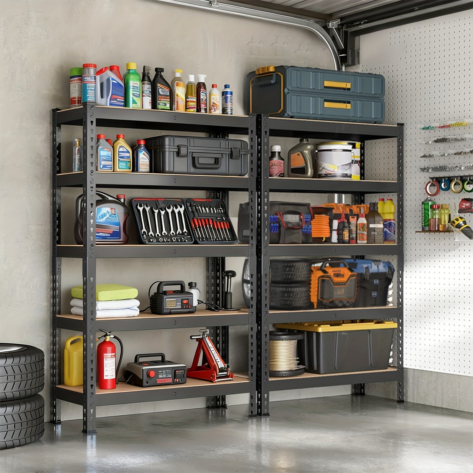 2000lbs shelving heavy duty 5 tier storage shelves
