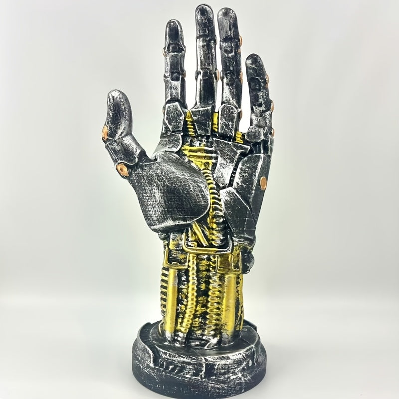 1pc unique   cyberpunk mechanical arm statue futuristic