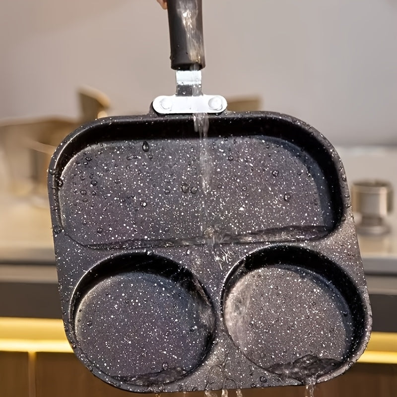 one breakfast pan multi compartment frying pan egg