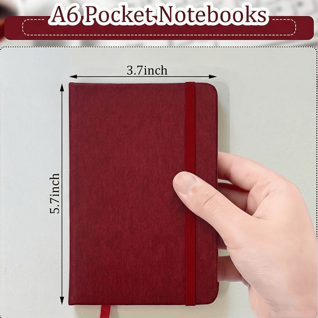 set  6 pu leather bound journals featuring 160 pages