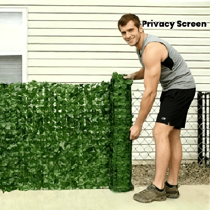 119 x 40 realistic artificial ivy privacy screen weather