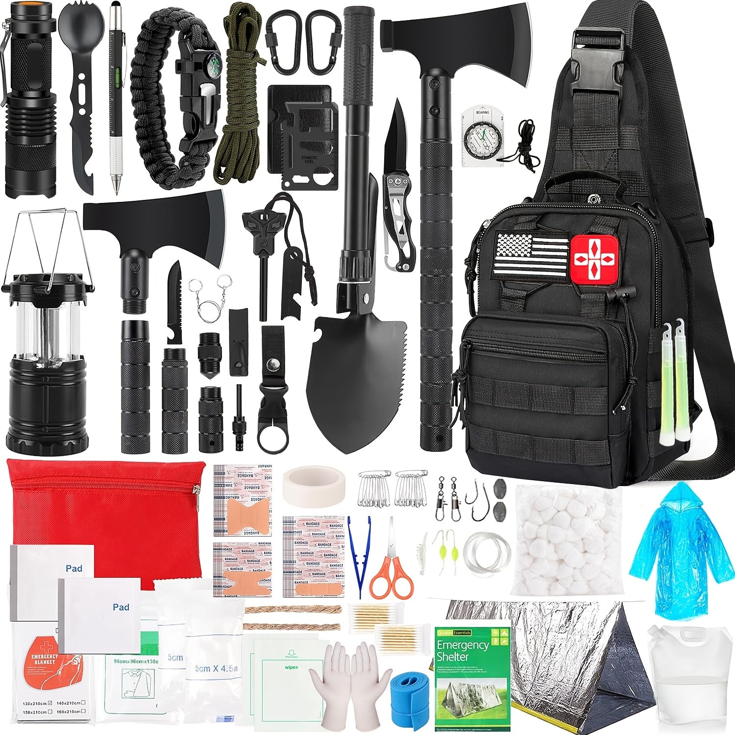 272pcs survival gear equipment fire starter