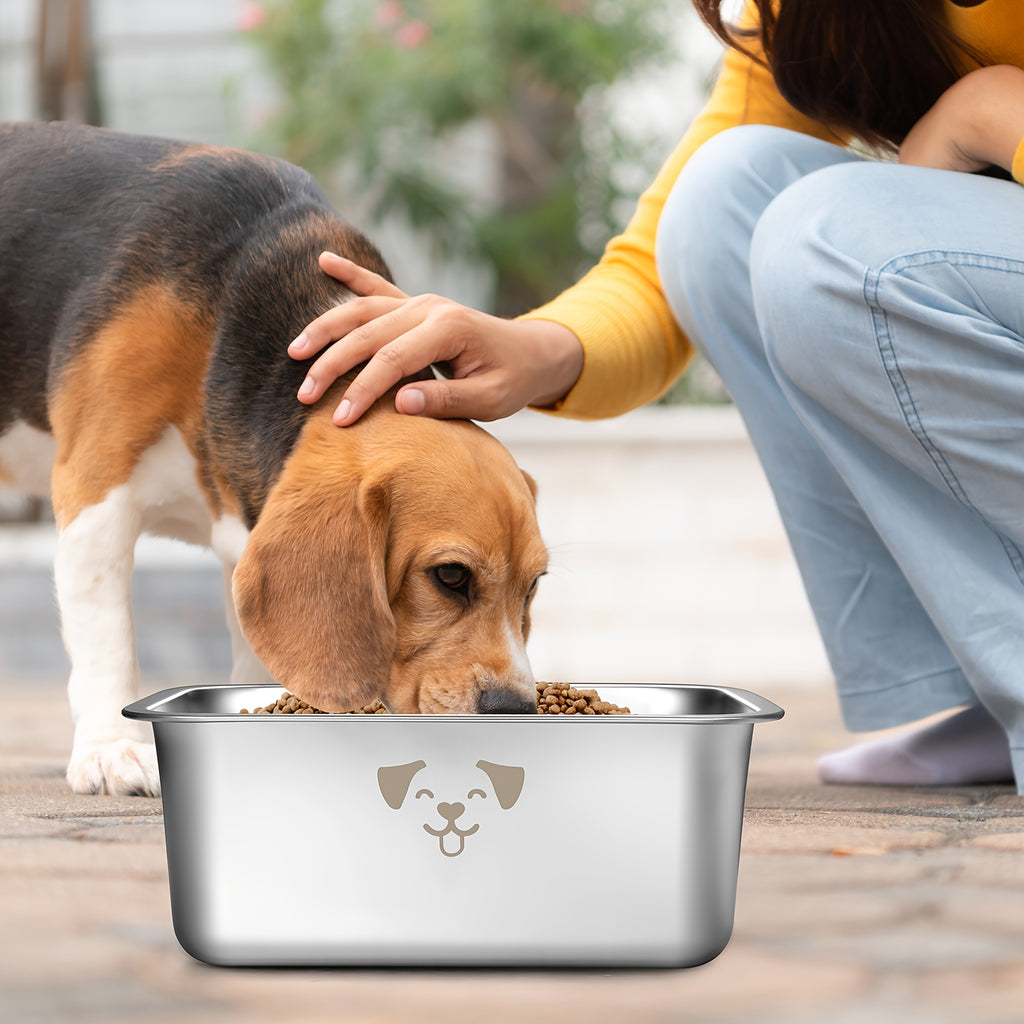 2pcs extra large dog water bowl stainless steel bowls pet