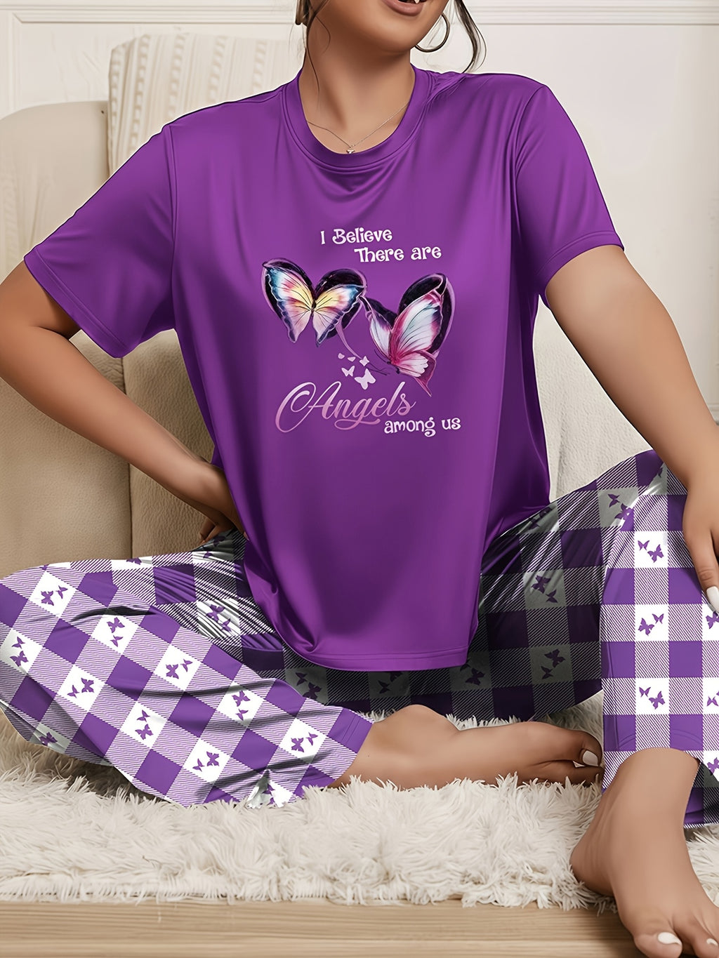 6pcs new large sized womens   wear short sleeved