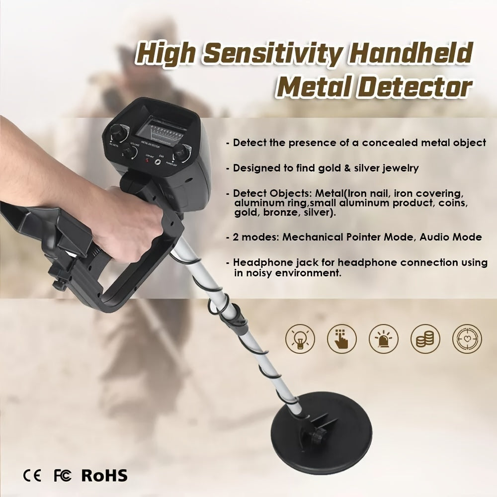 lcd metal detectors golden digger deep sensitive   coil