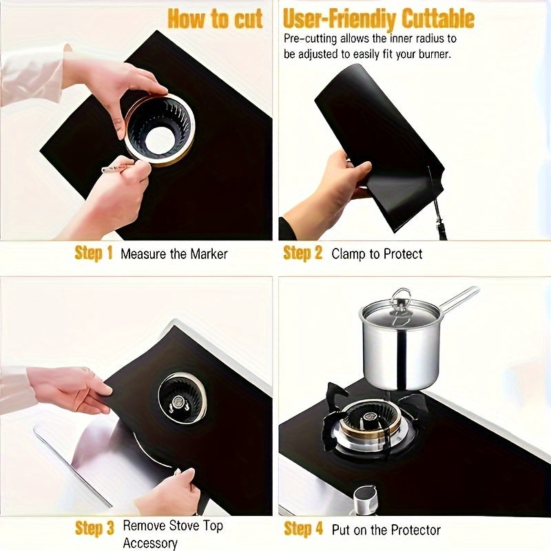 3pcs   gas stove mat gas stove protector lid gas stove