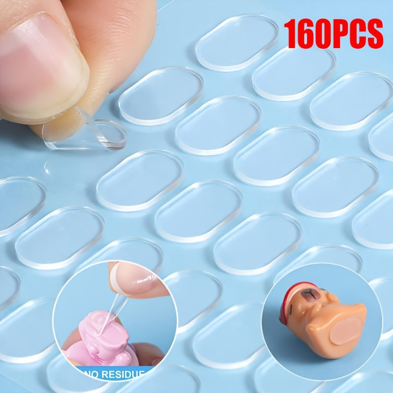 transparent double sided   dots removable sticky