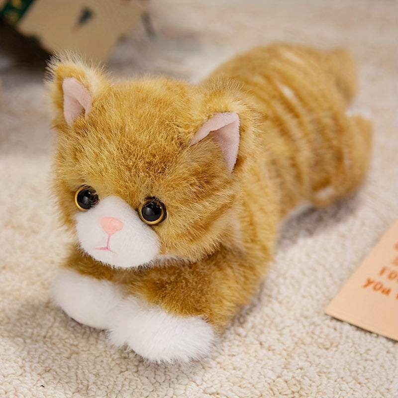 premium stuffed animal plush toy realistic cat plush animals