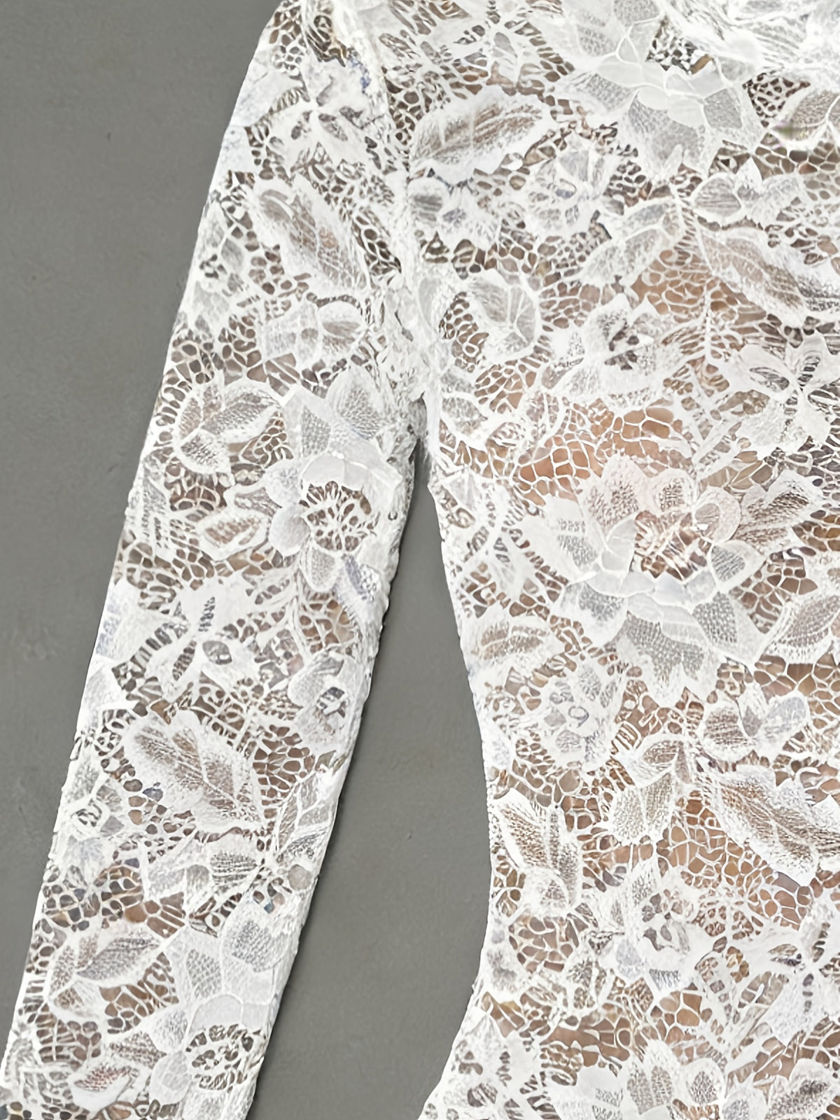 womens   long sleeve lace bodysuit high neck long sleeve