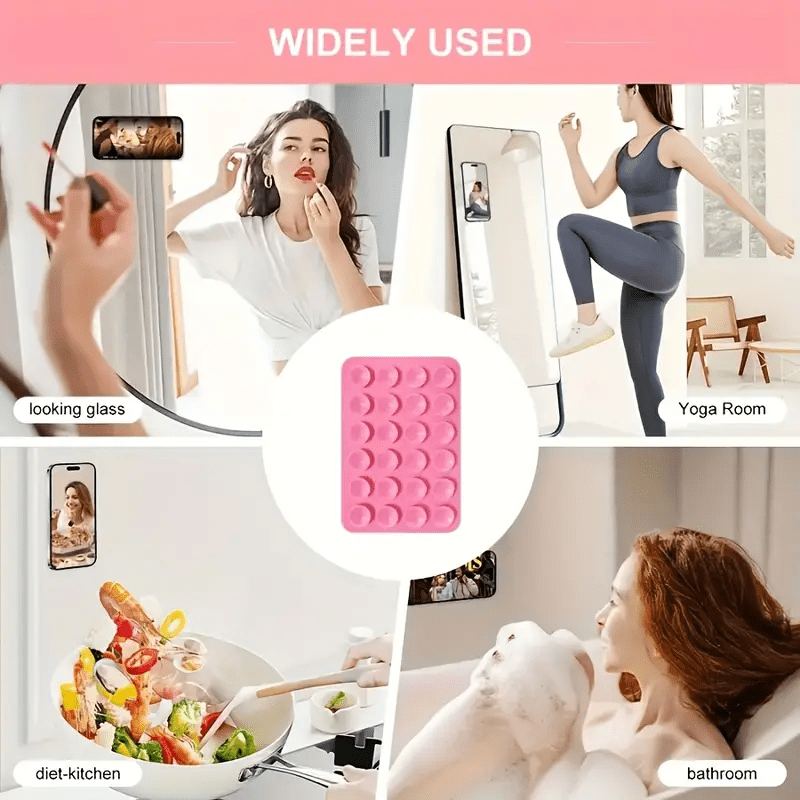 5 pack silicone suction cup phone holders suitable