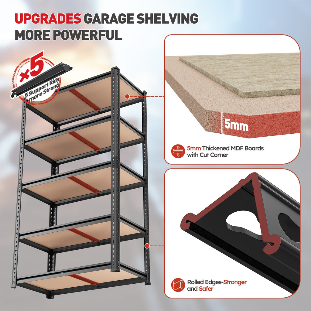 2000lbs garage shelving storage shelves heavy duty shelving