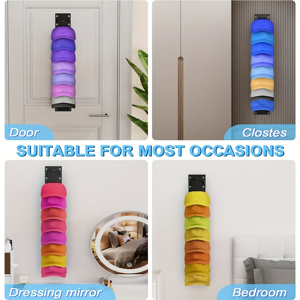 1 4pcs wall mounted hat rack organizer strong   multi