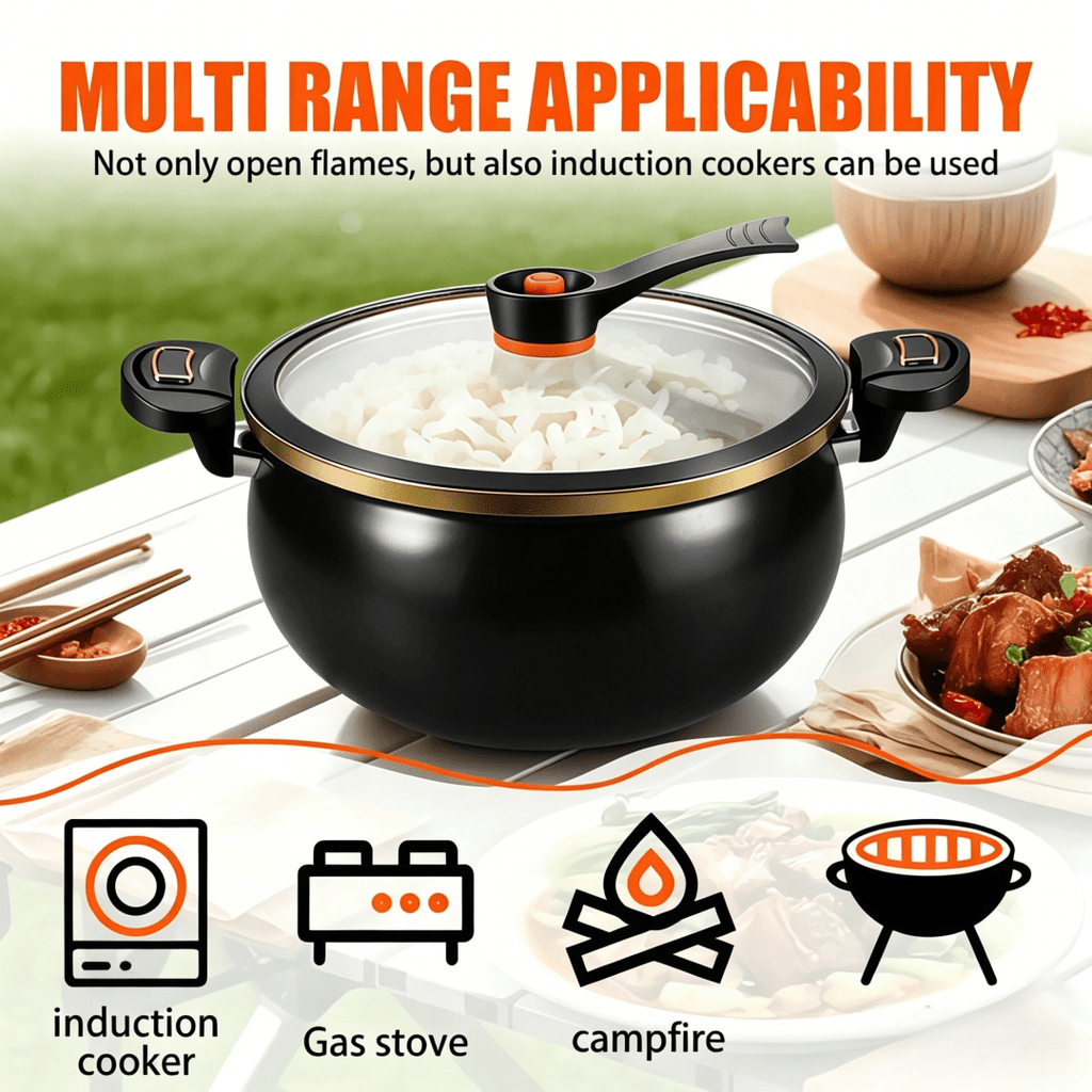 8 45qt large capacity braiser soup   lock handle non