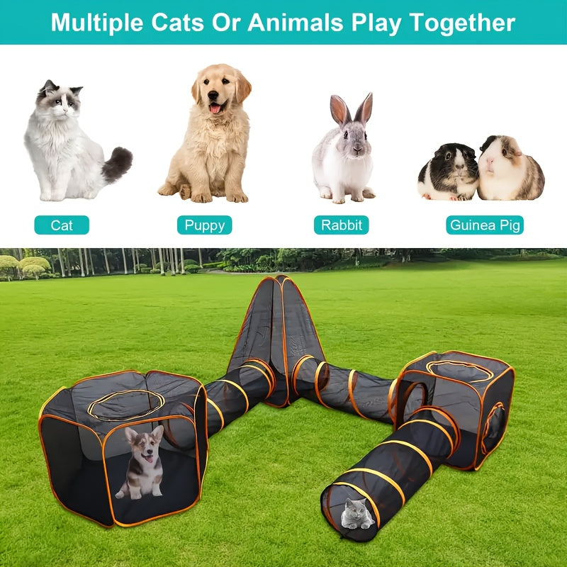 6 in 1 portable outdoor cat enclosure tent