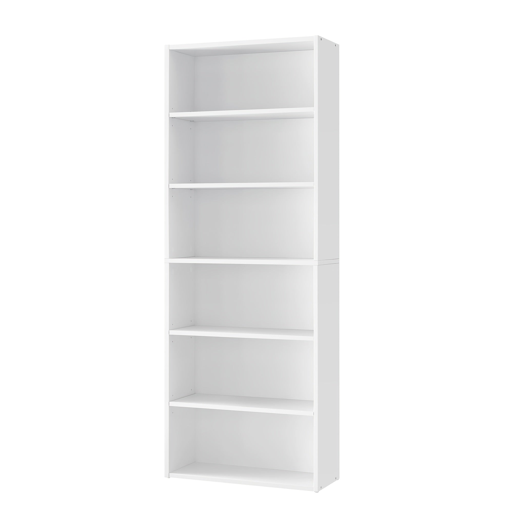 6 tier open bookshelf display space saving bookcase home