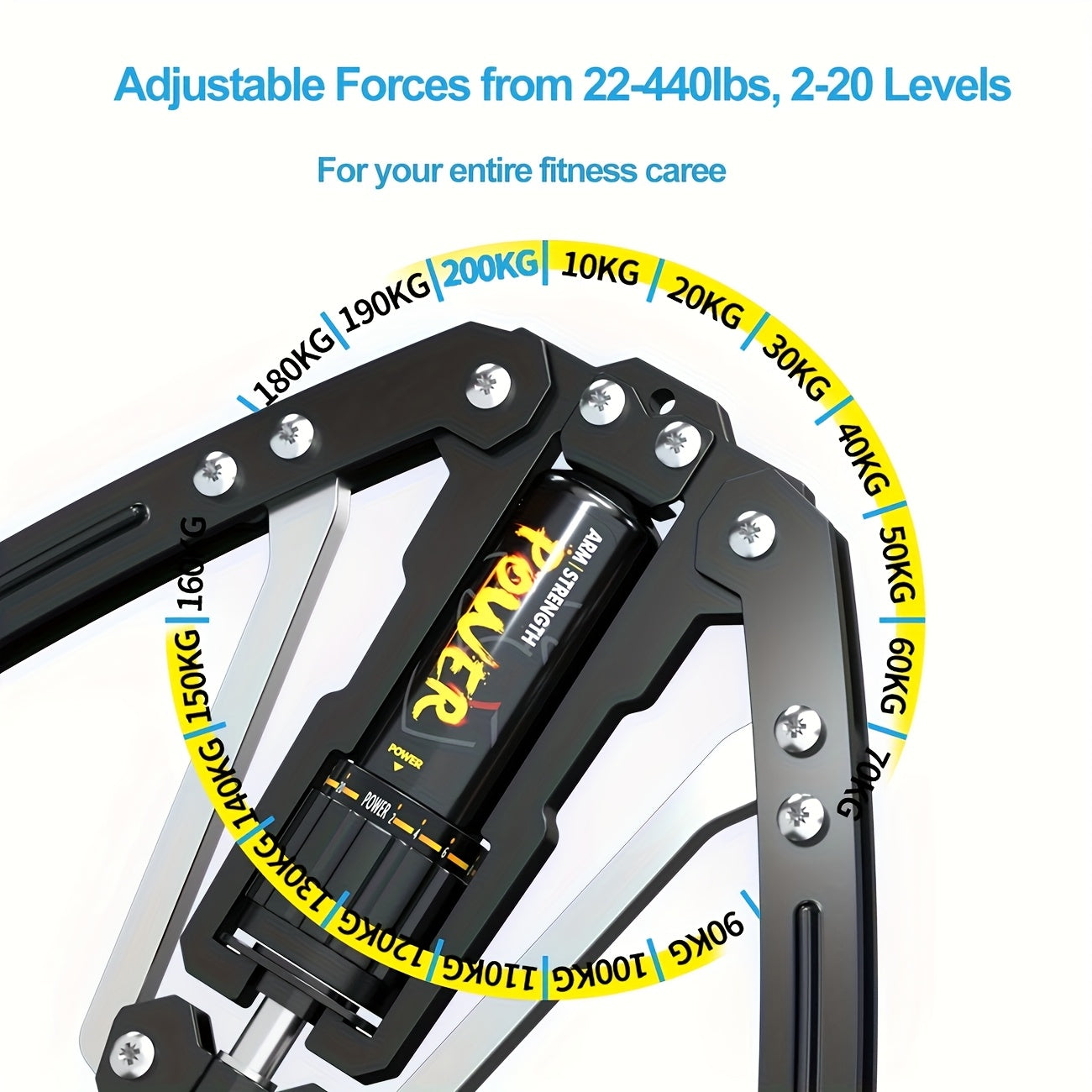 1 adjustable arm trainer chest expander home use 22 440 lbs