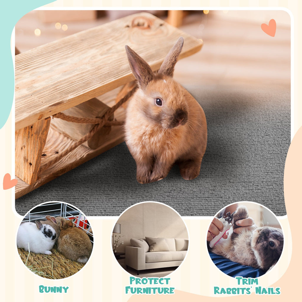 1pc rabbit scratch mat 12 inch x 6 56ft self   bunny