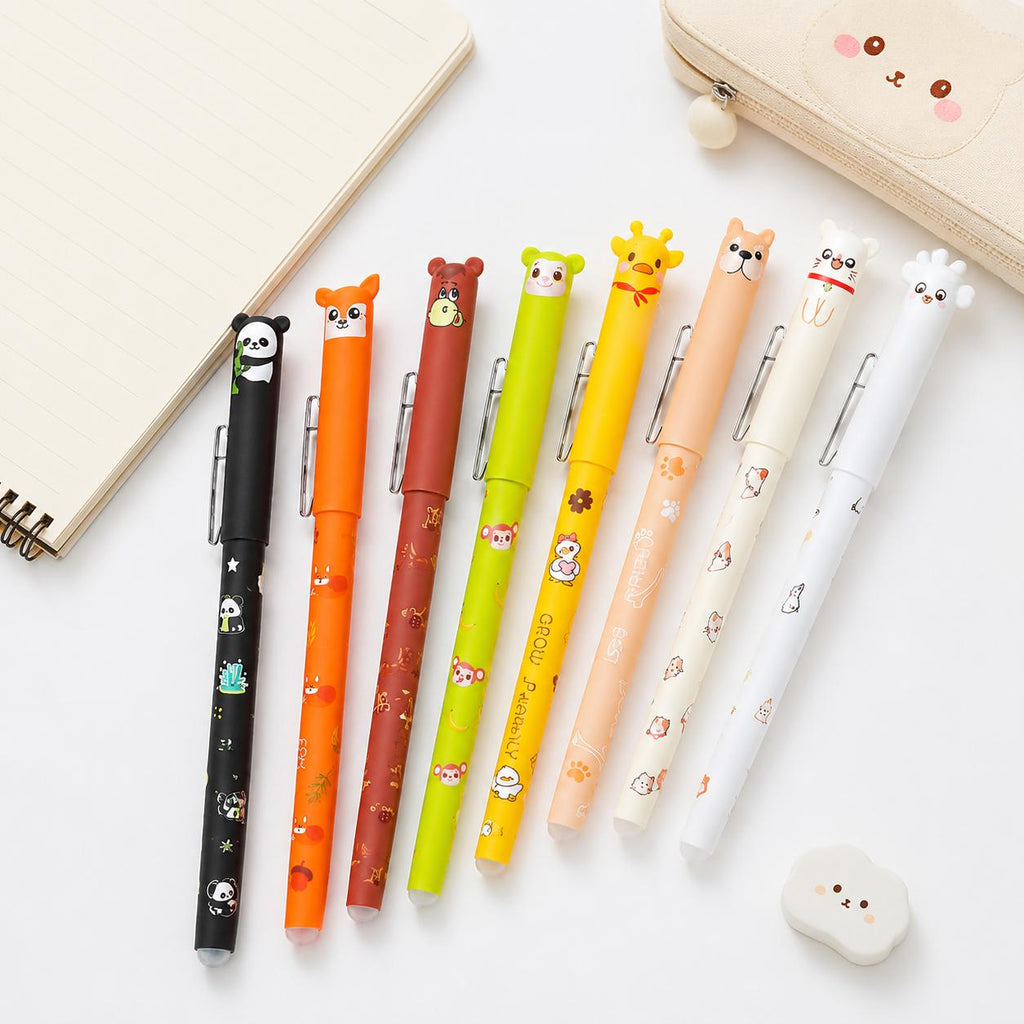 30 pack 0 7mm erasable gel pens animal print design