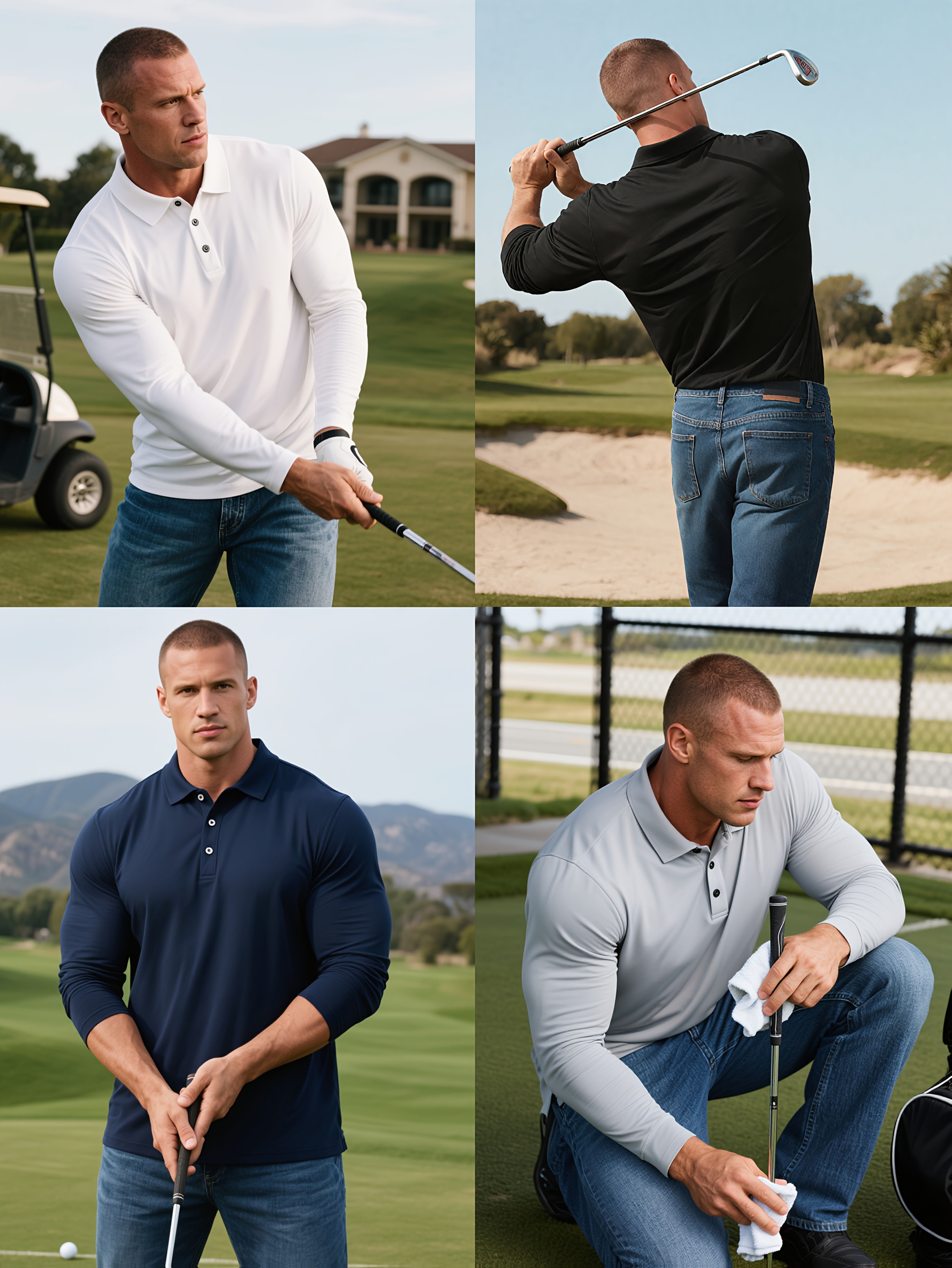 custom item 3pcs mens   shirt set quick dry moisture