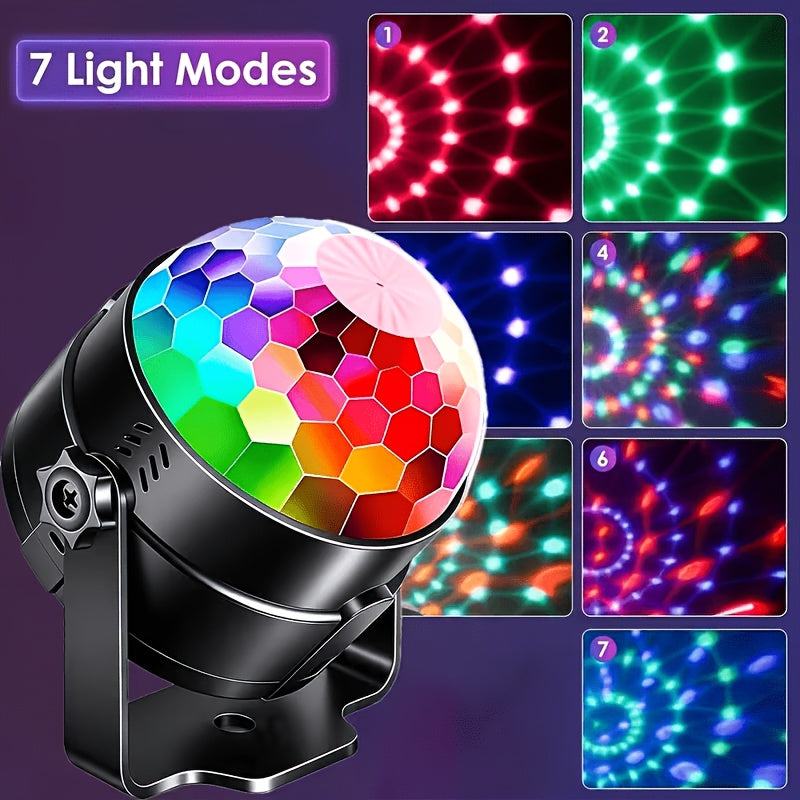 2 4pcs   sound activated party lights remote