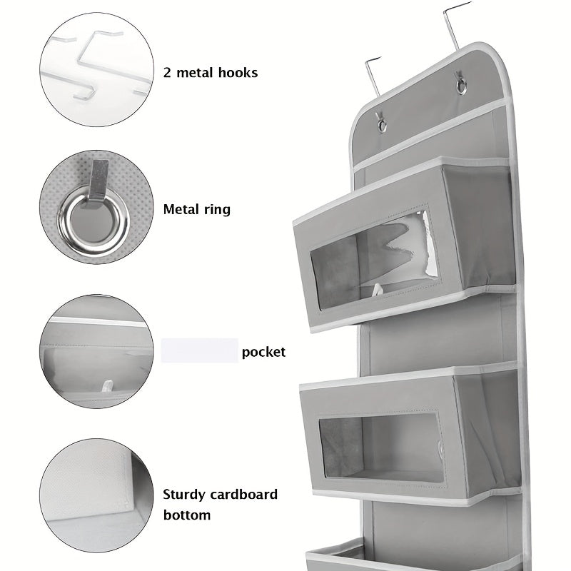 5 layer behind door storage rack 19 96kg load bearing