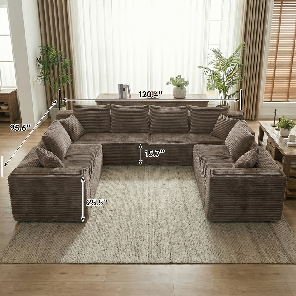 210 inch large u shaped modular sectional sofa suitable