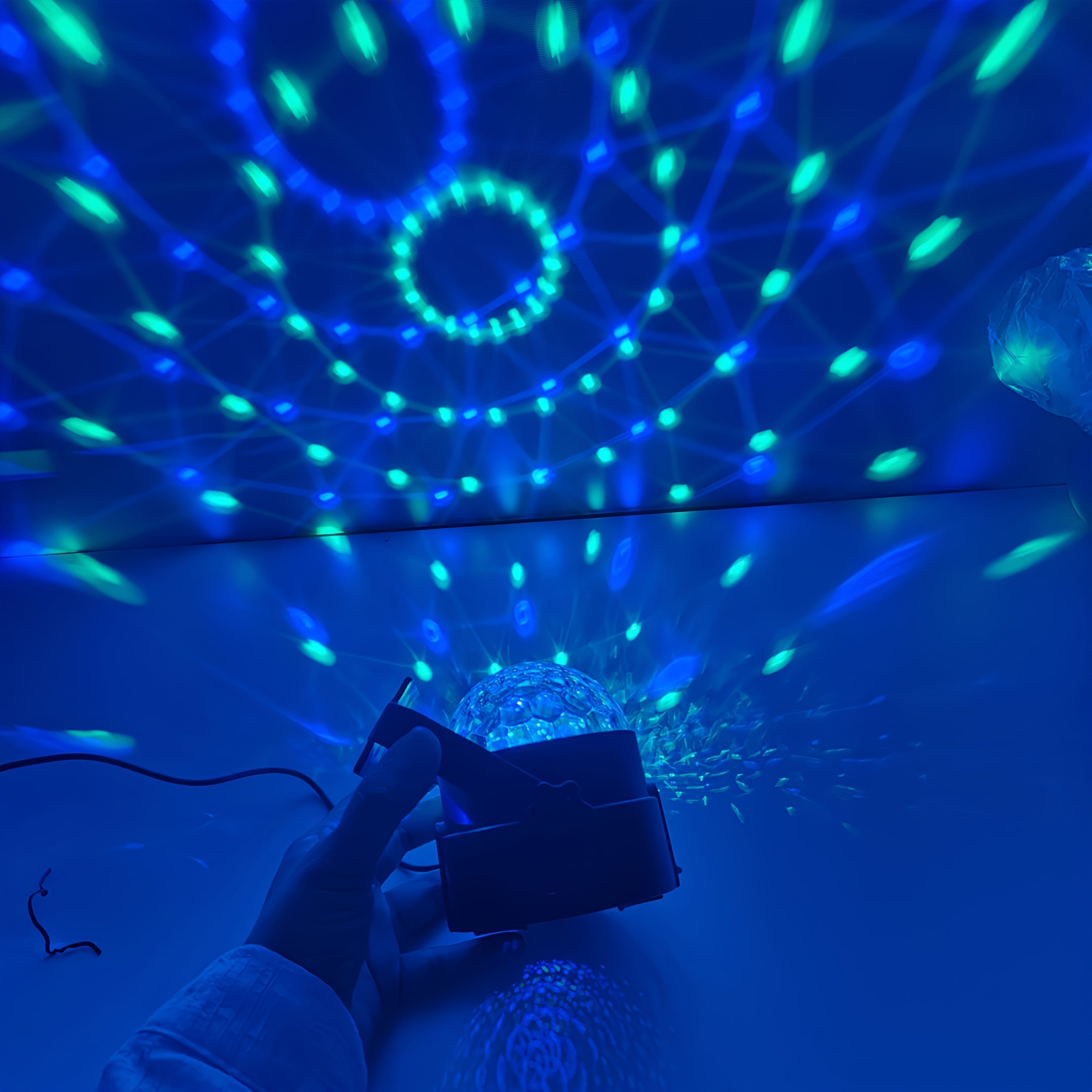 1 hd prism rgb disco ball light rotating disco ball light