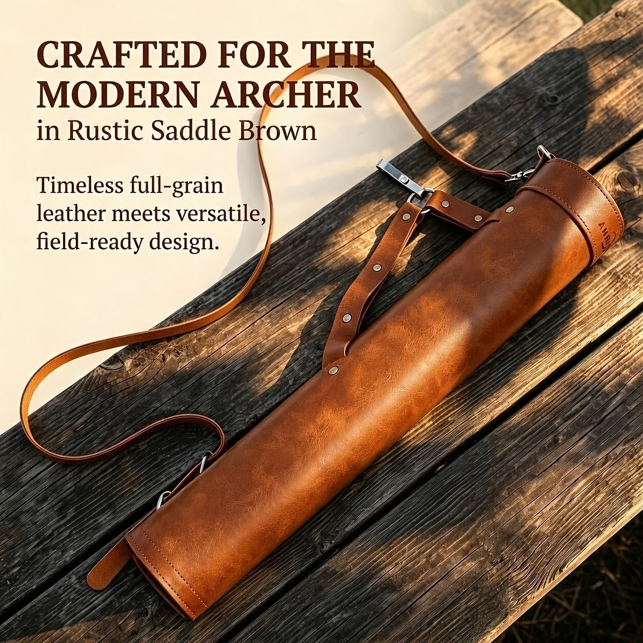 1pc ame brown arrow bag adjustable length archery equipment