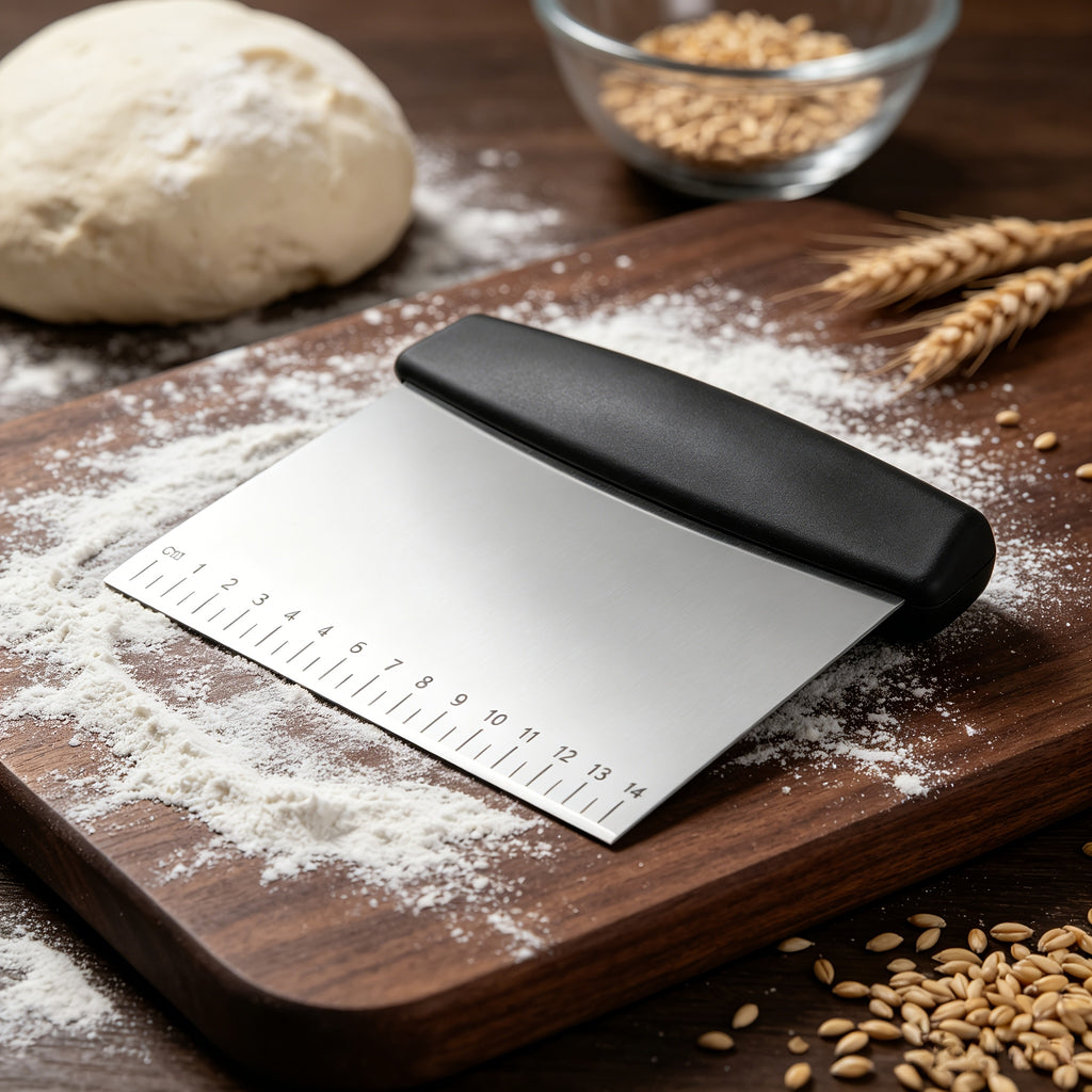 stainless steel scraper dough cutter   spatula