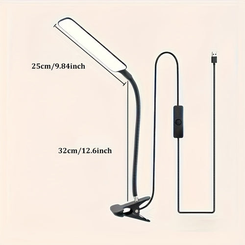 1 piece led desk lamp usb powered adjustable arm desk lamp