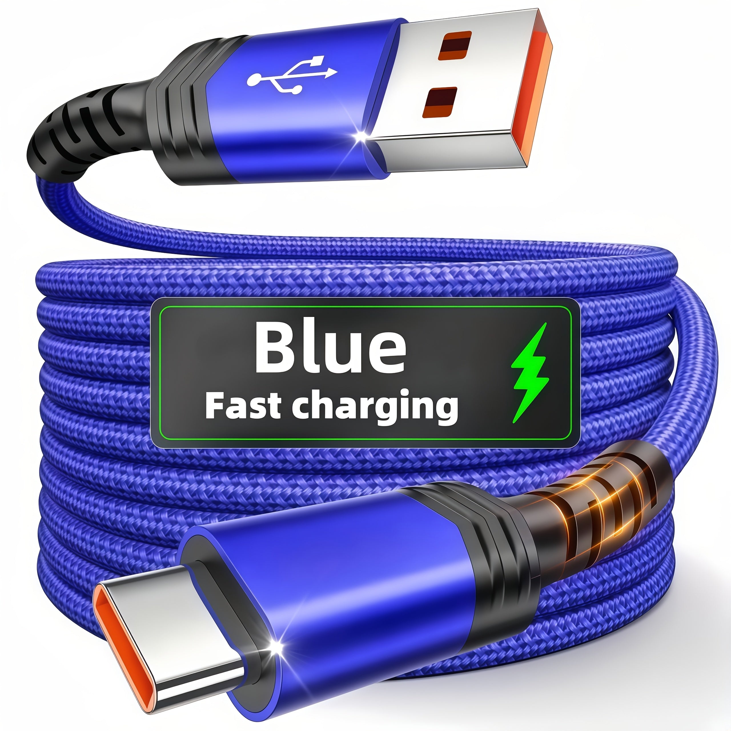 hot new product usb c nylon braid fast charging cable