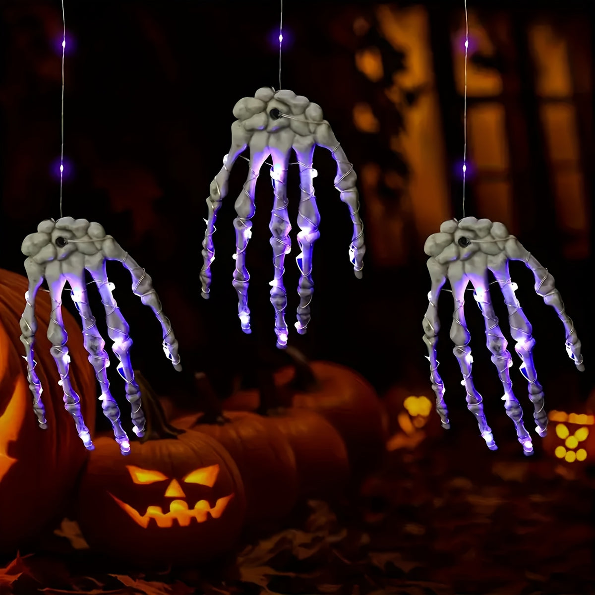 1pc halloween skeleton hand   20   string