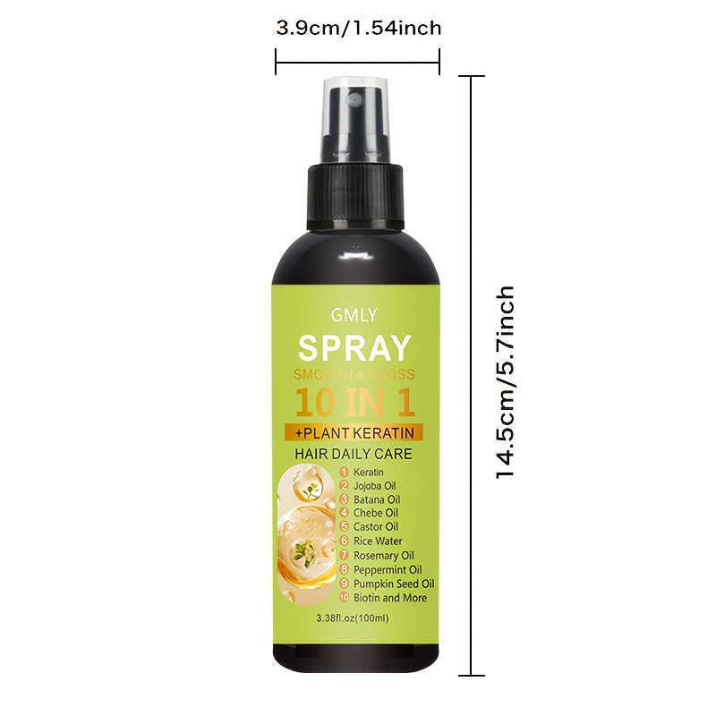 100ml 10 in 1 hair spray keratin rosemary blend long lasting