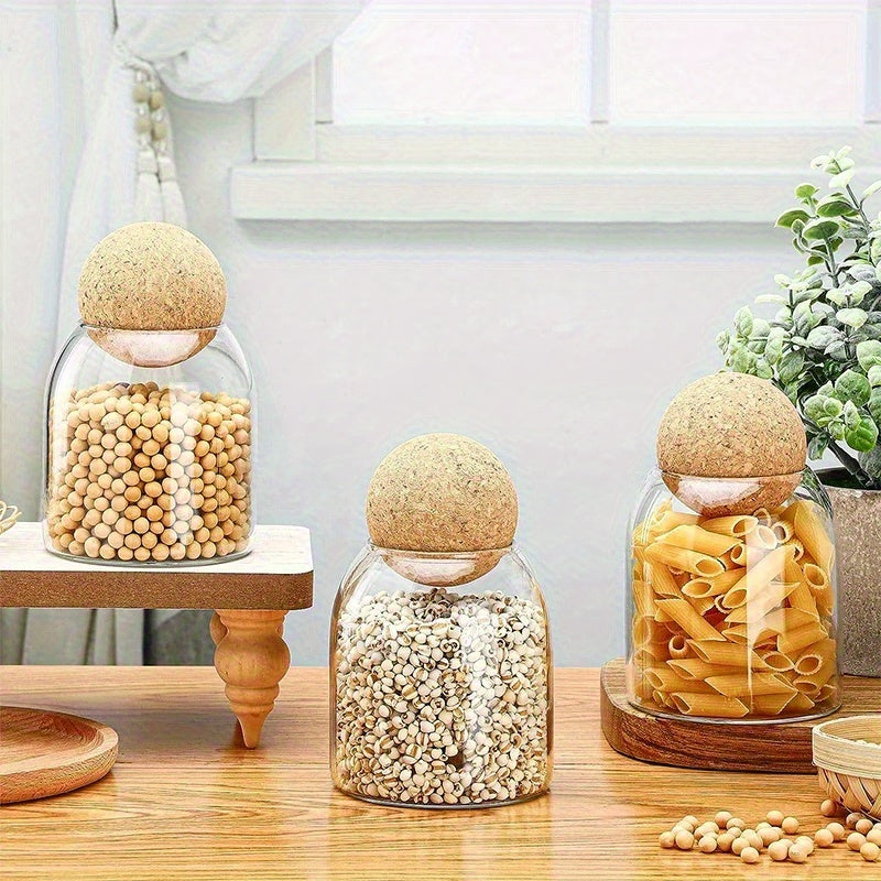 12pcs 500ml 17oz glass storage jar kitchen sealed glass