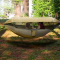 : double hammock with mosquito net, easy setup for travel & camping - furniture