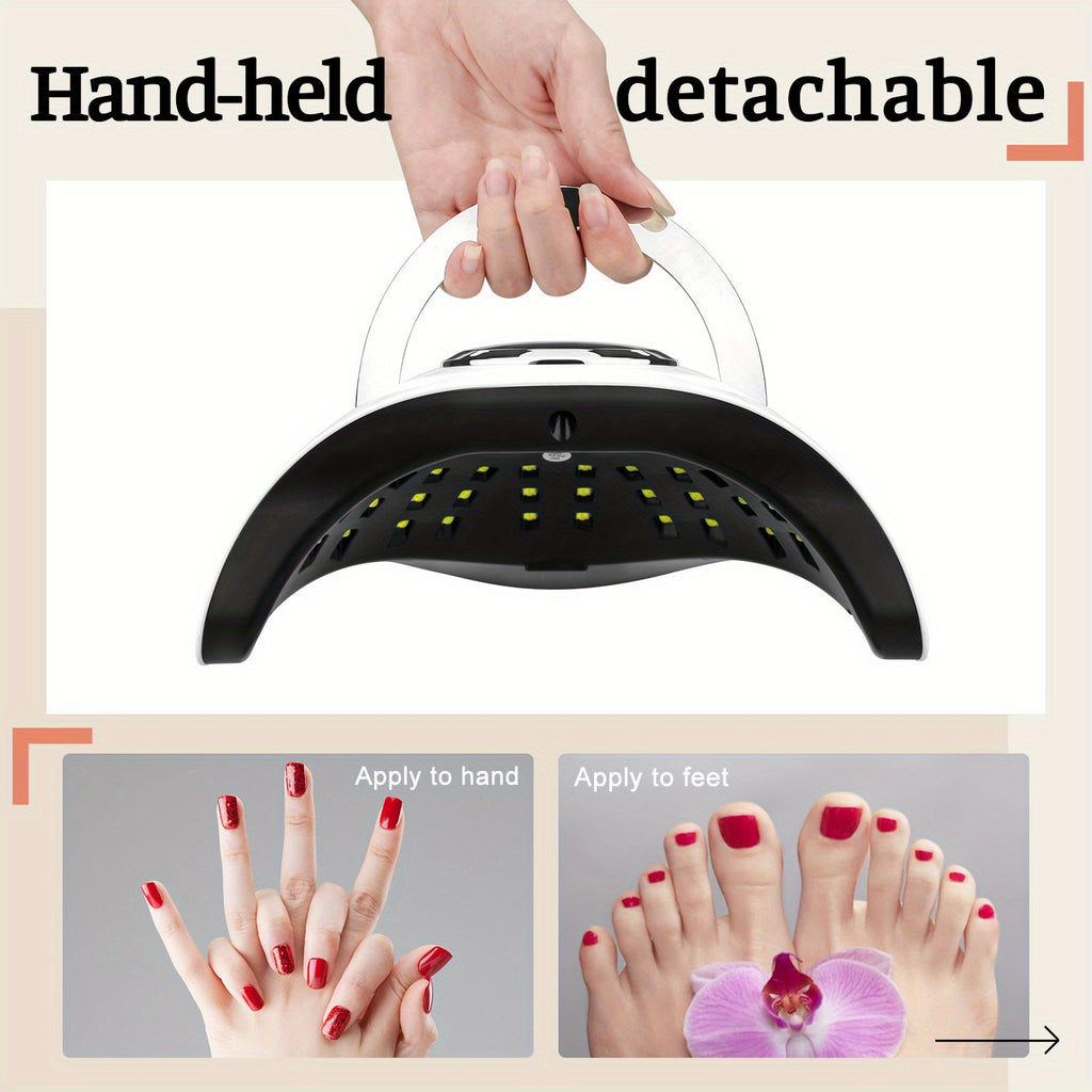 380w led nail lamp 4 timer setting portable