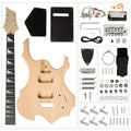 diy 6 string flame shaped style electric guitar kits