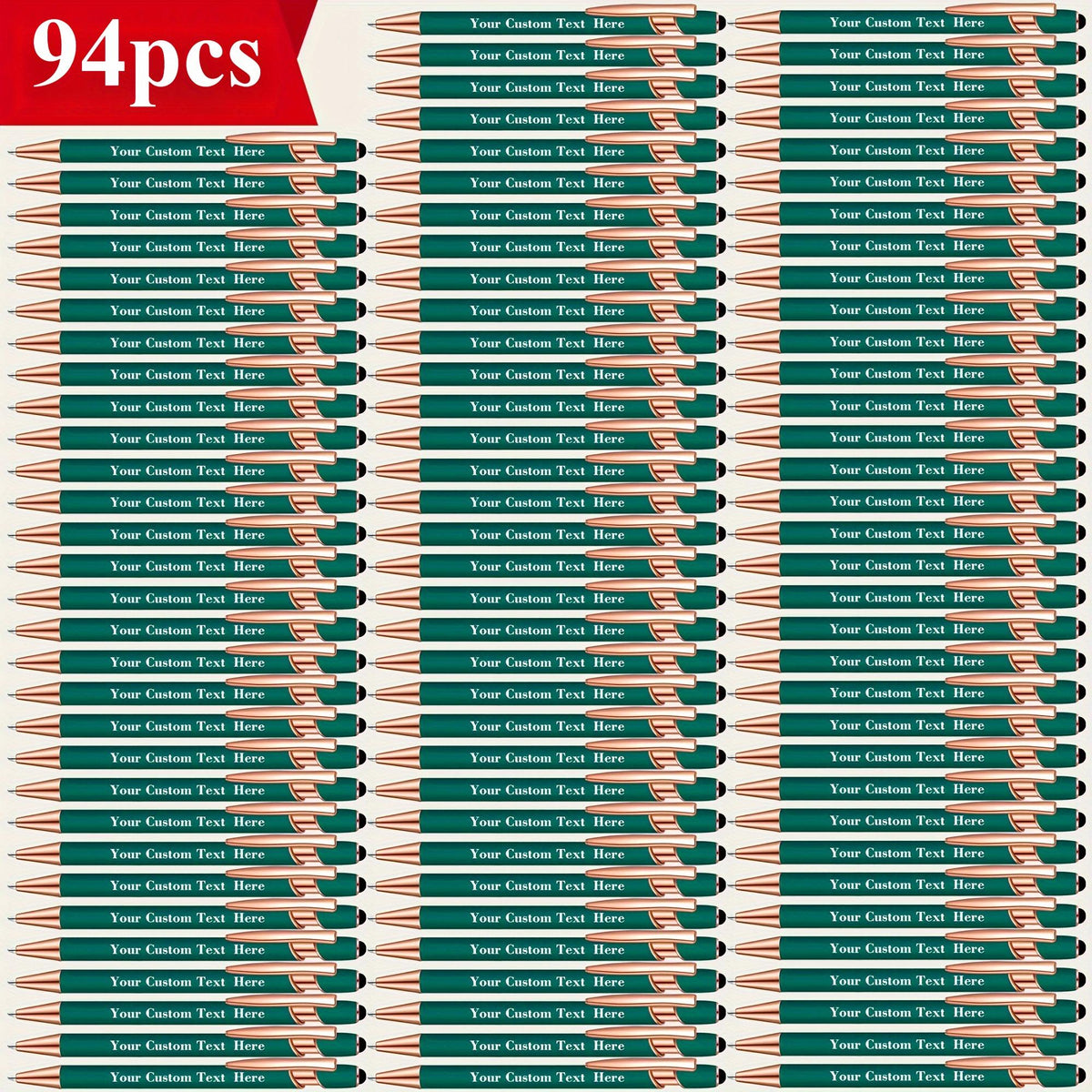 94pcs custom engraved ballpoint pens personalized names text