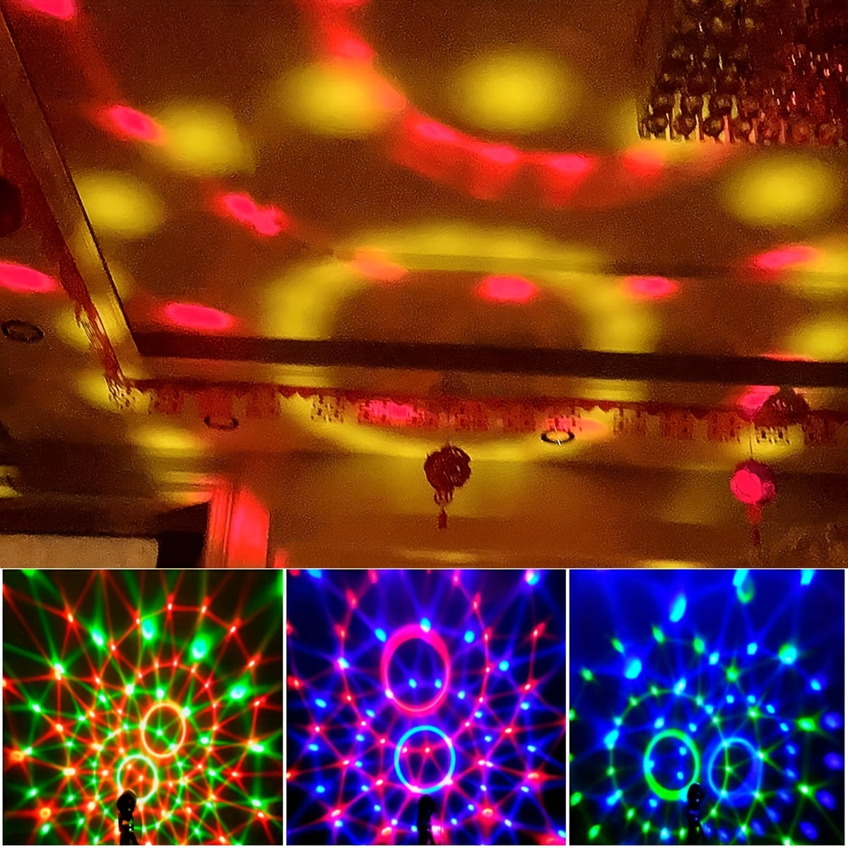 1 hd prism rgb disco ball light rotating disco ball light