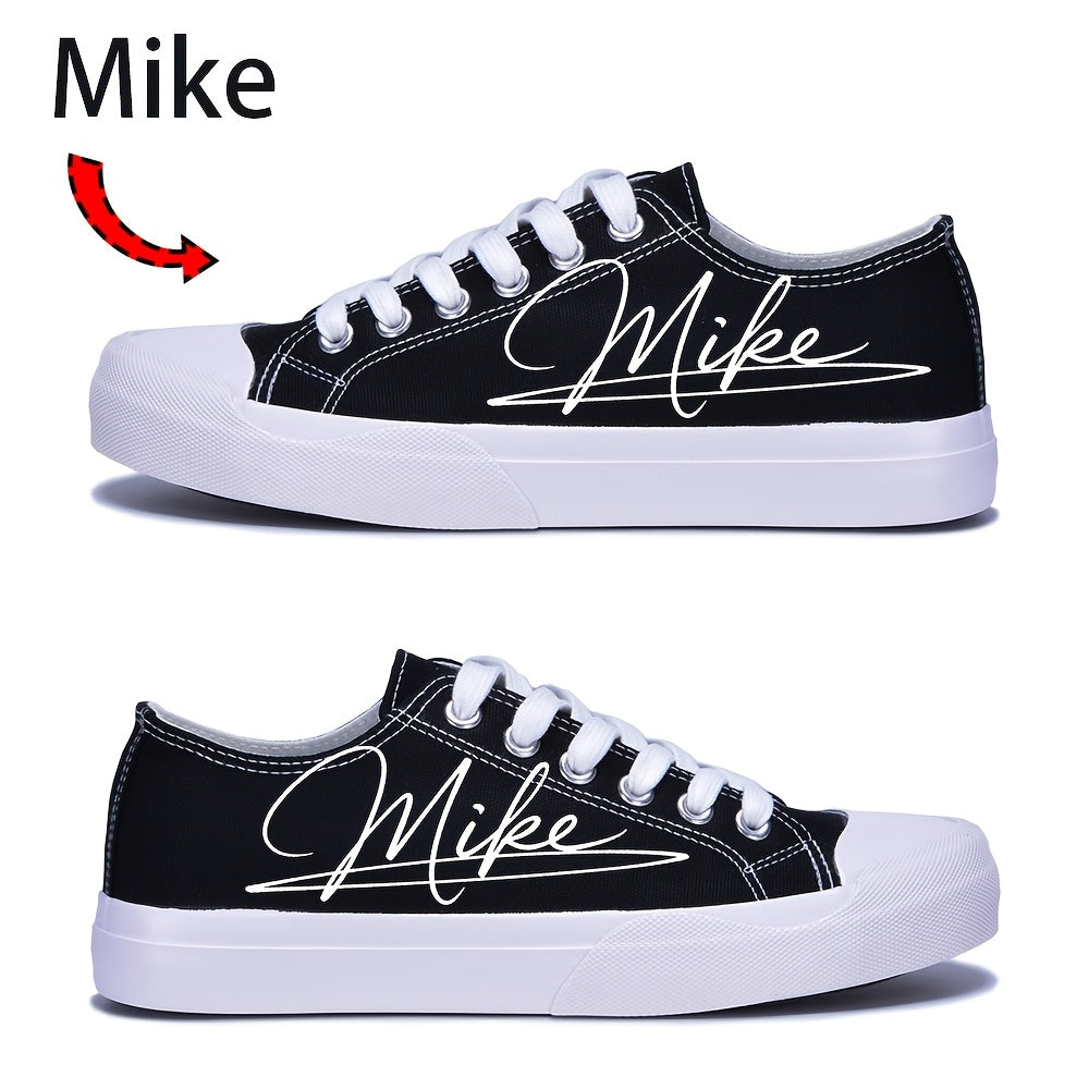 signature unisex couple shoes white low top black