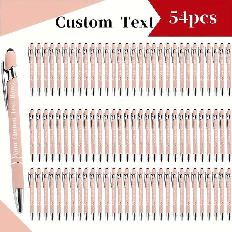 customizable engraved ballpoint pen set 18 mixed colors