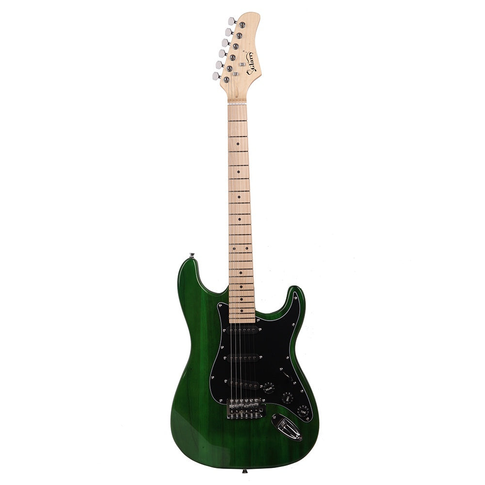 ast stylish electric guitar kit black pickguard black