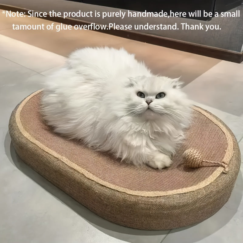 1pc large durable jute cat scratching post integrated toy