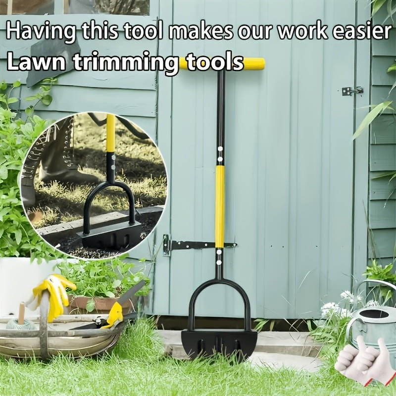 manual edge cutting shovel handle half lawn edge cutting