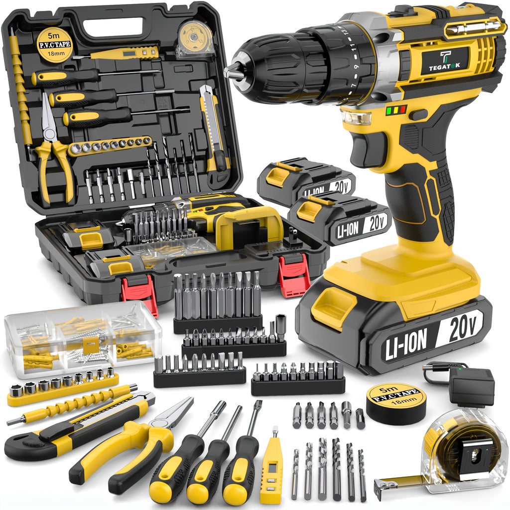 20v 58 136pcs 147pcs cordless impact drill kit 20