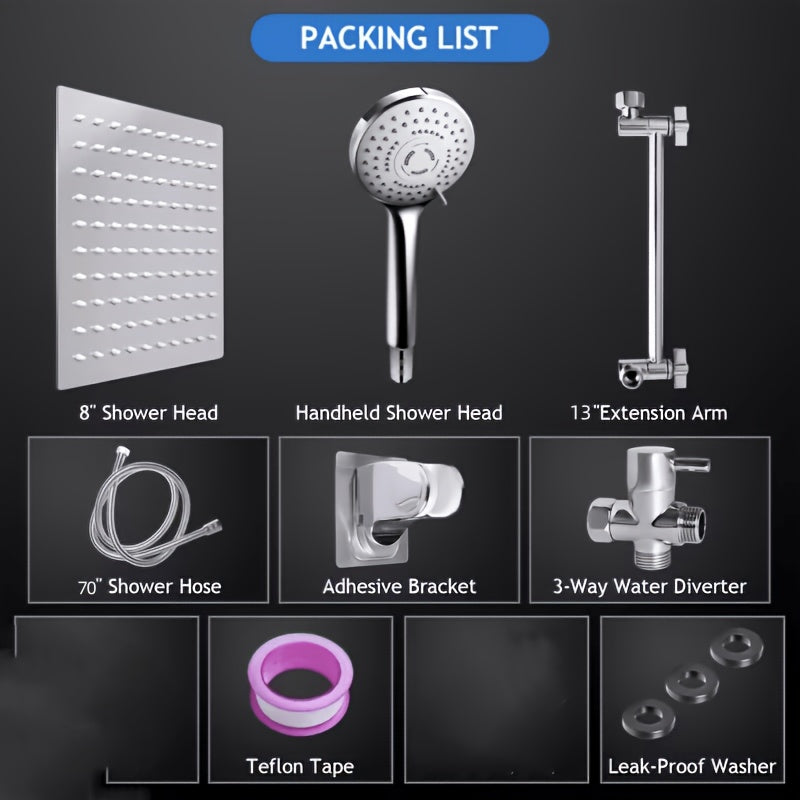 shower head high pressure   handheld shower combo
