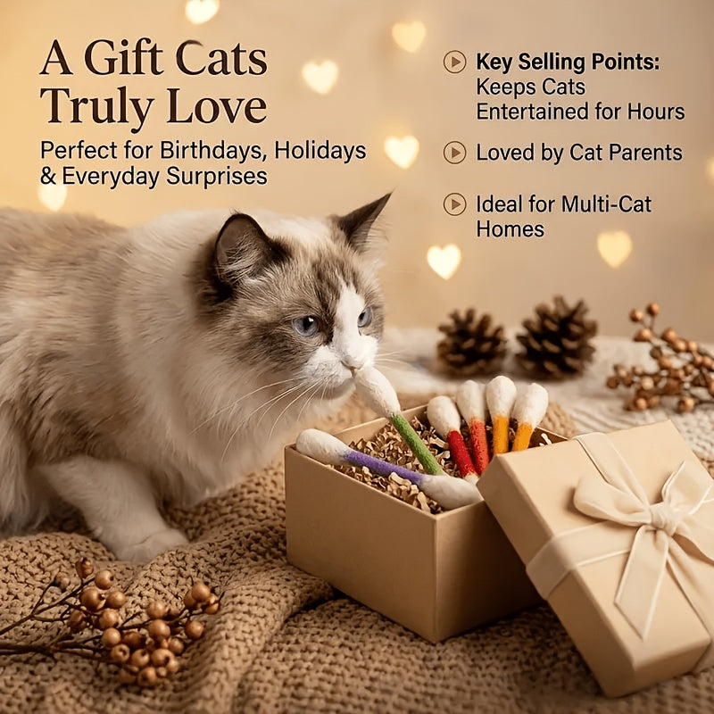 2pcs extra large cat toys cute interactive cat sticks