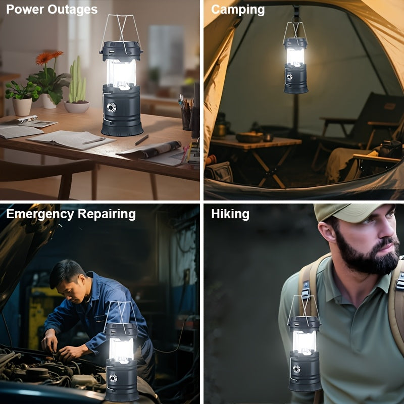 4pcs portable led camping light lightweight usb rechargeable