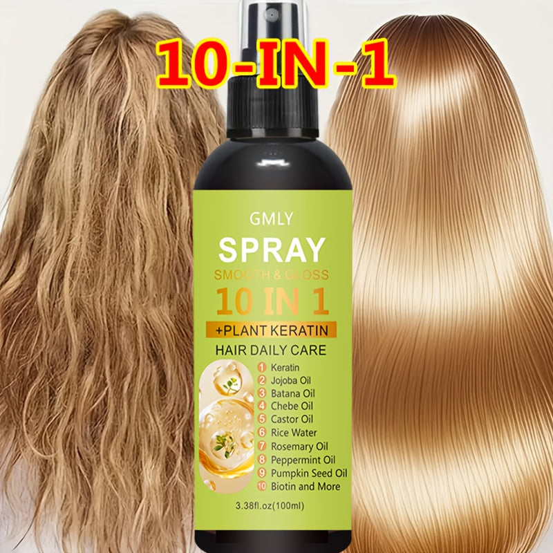 100ml 10 in 1 hair spray keratin rosemary blend long lasting